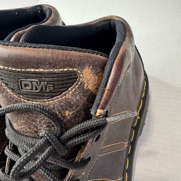 VTG Dr. Martens 9763 Brown Ankle Boots Chunky 7 Eye men’s size 8 Women’s size 10 main image 16
